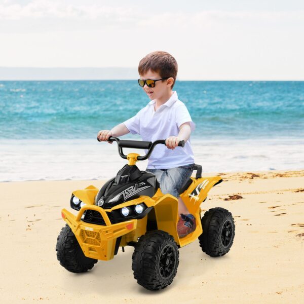 12V Kids Ride On ATV with 2 Speeds and LED Lights