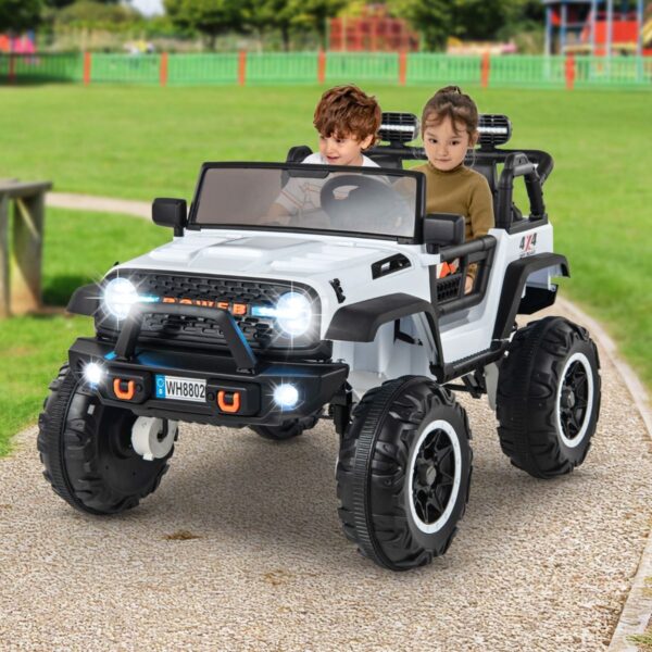 2-Seater Ride On Car with Remote Control and Horn for Boys and Girls