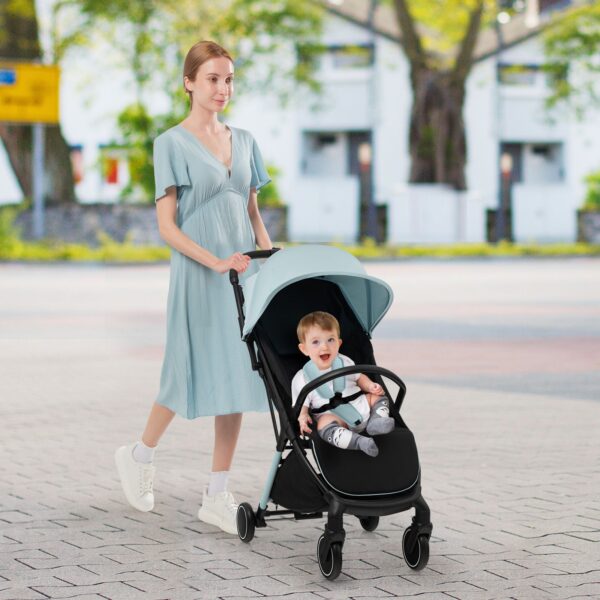 One Hand Folding Lightweight Baby Stroller with Detachable Seat Cover