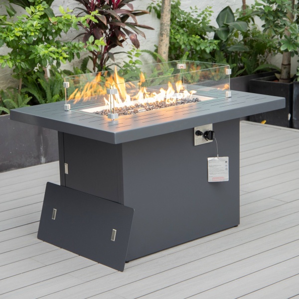 Cheltenham Aluminium 4 Seater Sofa Set With Fire Pit - Image 12