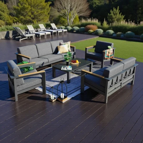 The Ascot 7 Seater Set with Coffee Table